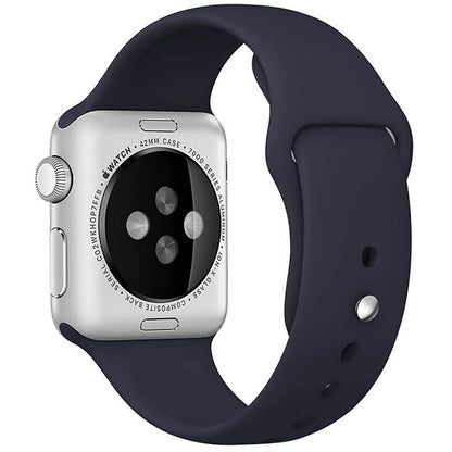 Curea Silicone Sport - Apple Watch 1/2/3/4/5/6/7/8/9/10/11/SE/SE2/SE3 - 38/40/41/42 MM - M/L - Midnight Blue