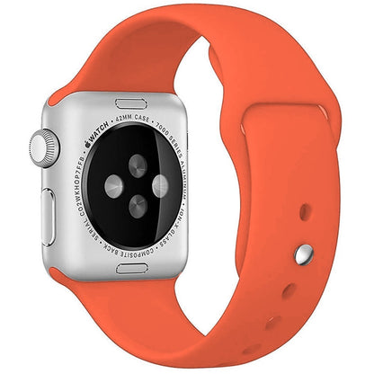 Silicone Sport Band - Apple Watch 1/2/3/4/5/6/7/8/9/10/11/SE/SE2/SE3 - 38/40/41/42 MM - M/L - Orange