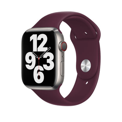 Curea Silicone Sport - Apple Watch 1/2/3/4/5/6/7/8/9/10/11/SE/SE2/SE3 - 38/40/41/42 MM - M/L - Wine Red