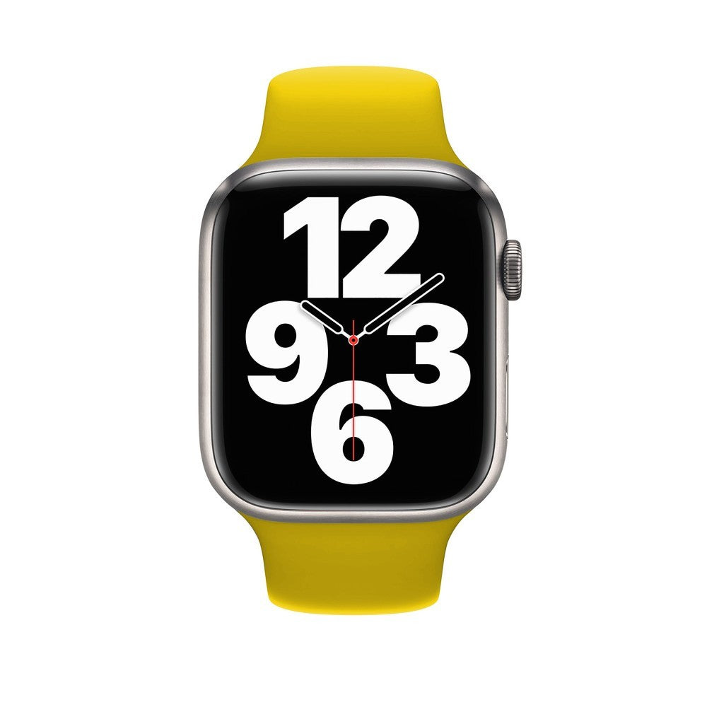 Curea Silicone Sport - Apple Watch 1/2/3/4/5/6/7/8/9/10/11/SE/SE2/SE3 - 38/40/41/42 MM - M/L - Yellow