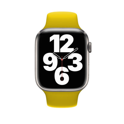 Curea Silicone Sport - Apple Watch 1/2/3/4/5/6/7/8/9/10/11/SE/SE2/SE3 - 38/40/41/42 MM - M/L - Yellow