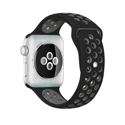 Curea Sport Loop Active - Apple Watch 1/2/3/4/5/6/7/8/9/10/11/SE/SE2/SE3 - 38/40/41/42 MM - M/L - Black/Grey