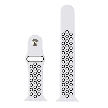 Curea Sport Loop Active - Apple Watch 1/2/3/4/5/6/7/8/9/10/11/SE/SE2/SE3 - 38/40/41/42 MM - M/L - White/Black