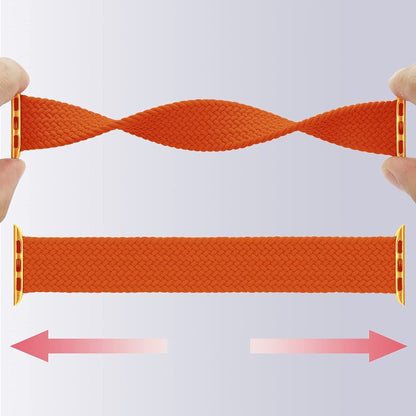 Curea Braided Breeze - Apple Watch 1/2/3/4/5/6/7/8/9/10/11/SE/SE2/SE3 - 38/40/41/42 MM - S - Orange