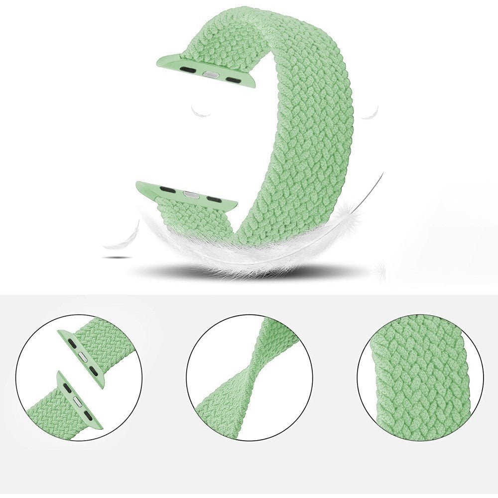 Curea Braided Breeze - Apple Watch 1/2/3/4/5/6/7/8/9/10/11/SE/SE2/SE3 - 38/40/41/42 MM - XS - Pistachio