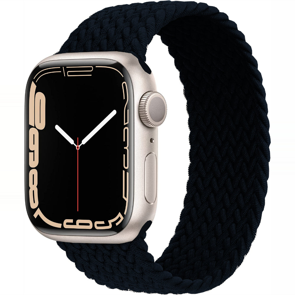 Curea Braided Breeze - Apple Watch 1/2/3/4/5/6/7/8/9/10/11/SE/SE2/SE3/Ultra 1/Ultra 2/Ultra 3 - 42/44/45/46/49 MM - XS - Charcoal