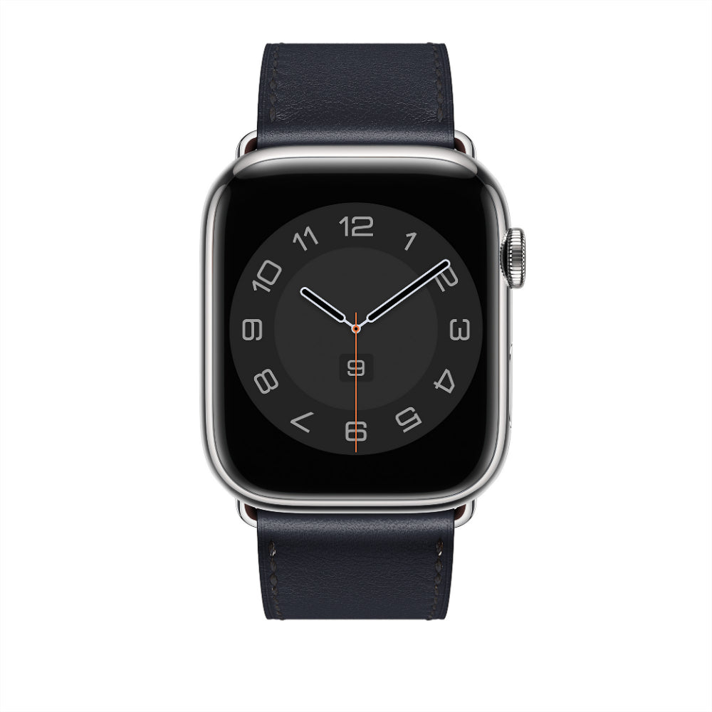 Curea Leather Elegance - Apple Watch 1/2/3/4/5/6/7/8/9/10/11/SE/SE2/SE3/Ultra 1/Ultra 2/Ultra 3 - 42/44/45/46/49 MM - Midnight Blue