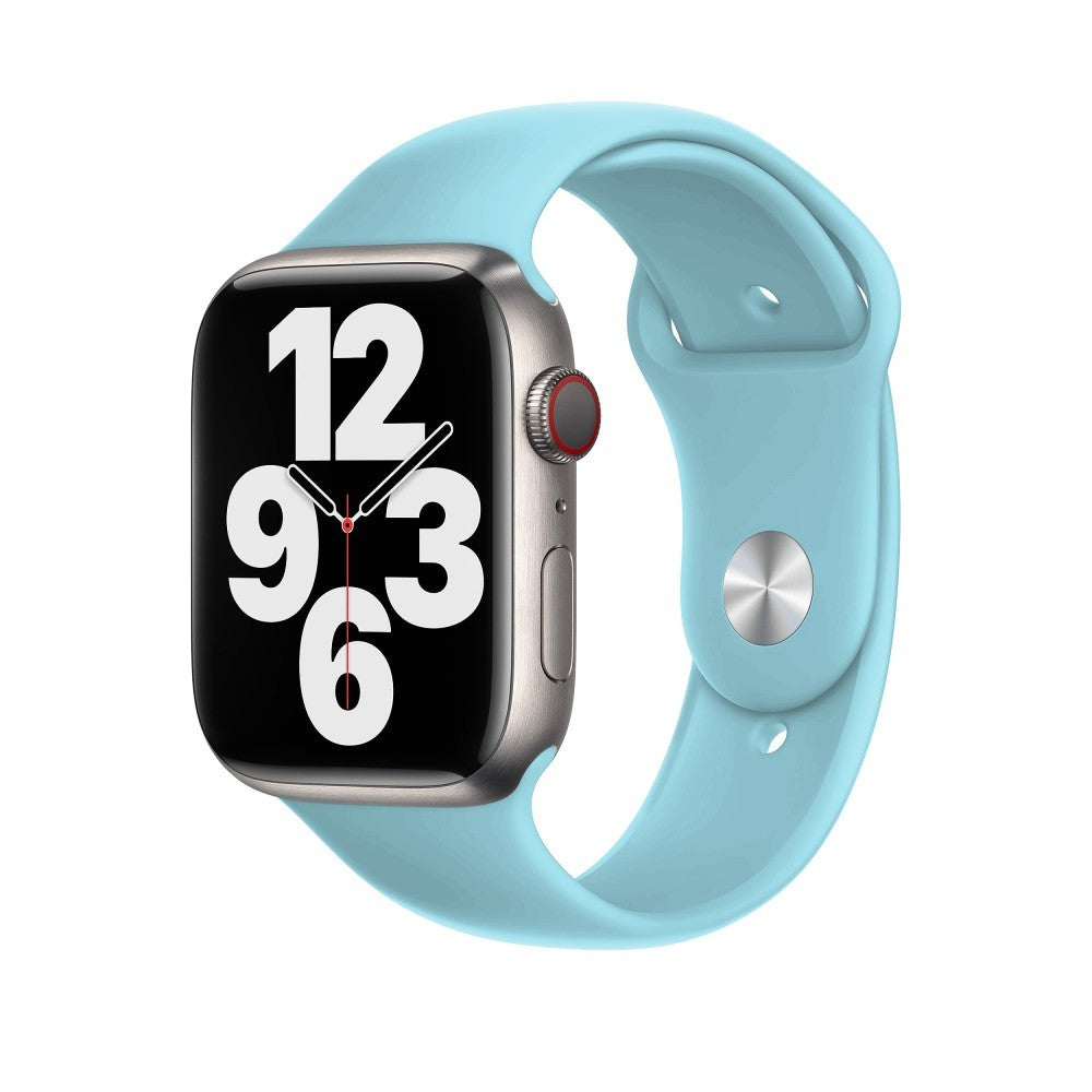 Silicone Sport Strap - Apple Watch 1/2/3/4/5/6/7/8/9/10/11/SE/SE2/SE3/Ultra 1/Ultra 2/Ultra 3 - 42/44/45/46/49 MM - M/L - Baby Blue