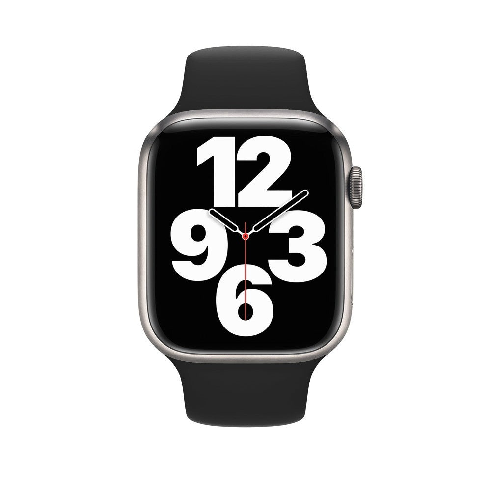 Curea Silicone Sport - Apple Watch 1/2/3/4/5/6/7/8/9/10/11/SE/SE2/SE3/Ultra 1/Ultra 2/Ultra 3 - 42/44/45/46/49 MM - M/L - Black