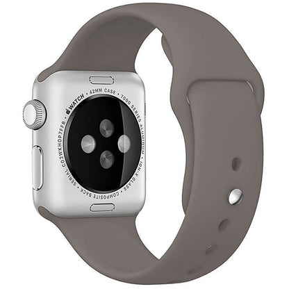 Silicone Sport Band - Apple Watch 1/2/3/4/5/6/7/8/9/10/11/SE/SE2/SE3/Ultra 1/Ultra 2/Ultra 3 - 42/44/45/46/49 MM - M/L - Dark Grey