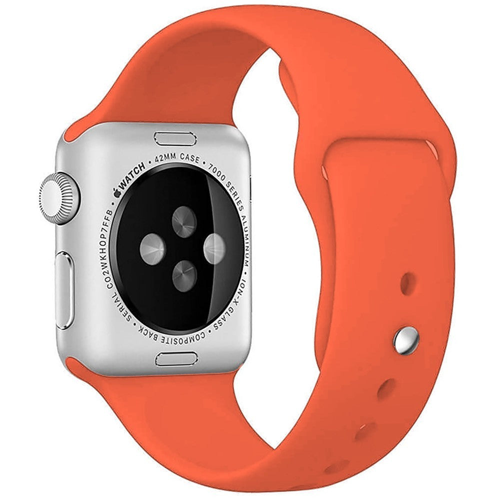 Curea Silicone Sport - Apple Watch 1/2/3/4/5/6/7/8/9/10/11/SE/SE2/SE3/Ultra 1/Ultra 2/Ultra 3 - 42/44/45/46/49 MM - M/L - Orange