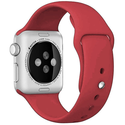 Curea Silicone Sport - Apple Watch 1/2/3/4/5/6/7/8/9/10/11/SE/SE2/SE3/Ultra 1/Ultra 2/Ultra 3 - 42/44/45/46/49 MM - M/L - Red