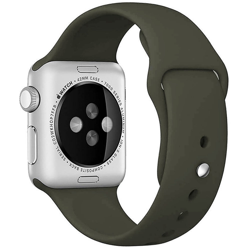 Silicone Sport Band - Apple Watch 1/2/3/4/5/6/7/8/9/10/11/SE/SE2/SE3/Ultra 1/Ultra 2/Ultra 3 - 42/44/45/46/49 MM - M/L - Webster Green