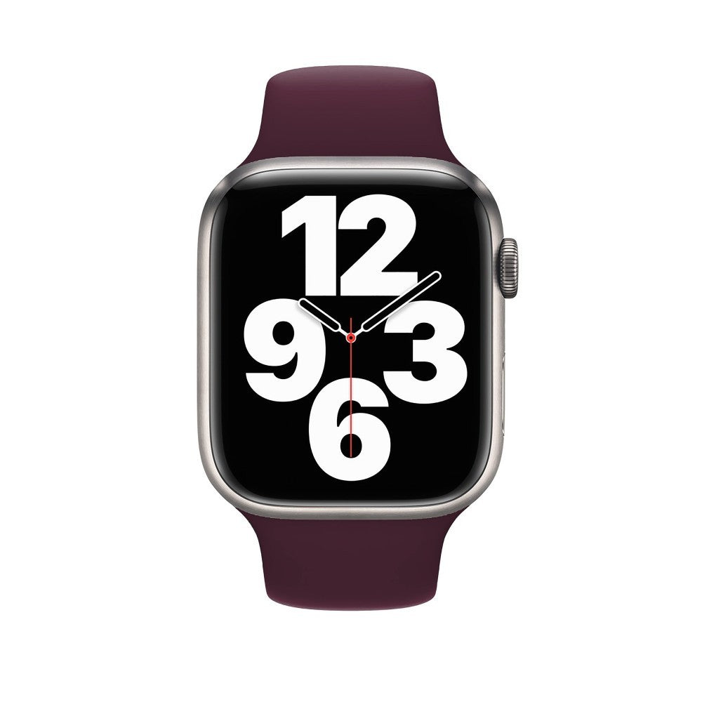 Curea Silicone Sport - Apple Watch 1/2/3/4/5/6/7/8/9/10/11/SE/SE2/SE3/Ultra 1/Ultra 2/Ultra 3 - 42/44/45/46/49 MM - M/L - Wine Red