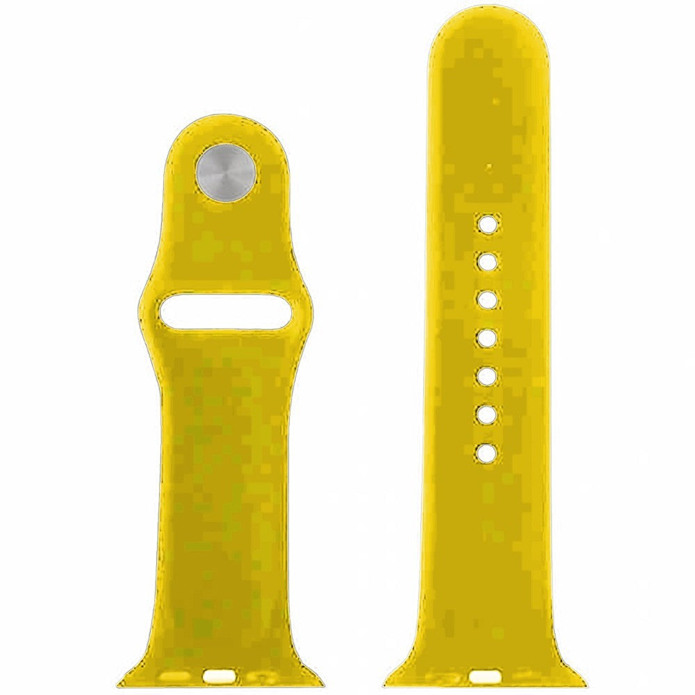 Curea Silicone Sport - Apple Watch 1/2/3/4/5/6/7/8/9/10/11/SE/SE2/SE3/Ultra 1/Ultra 2/Ultra 3 - 42/44/45/46/49 MM - M/L - Yellow