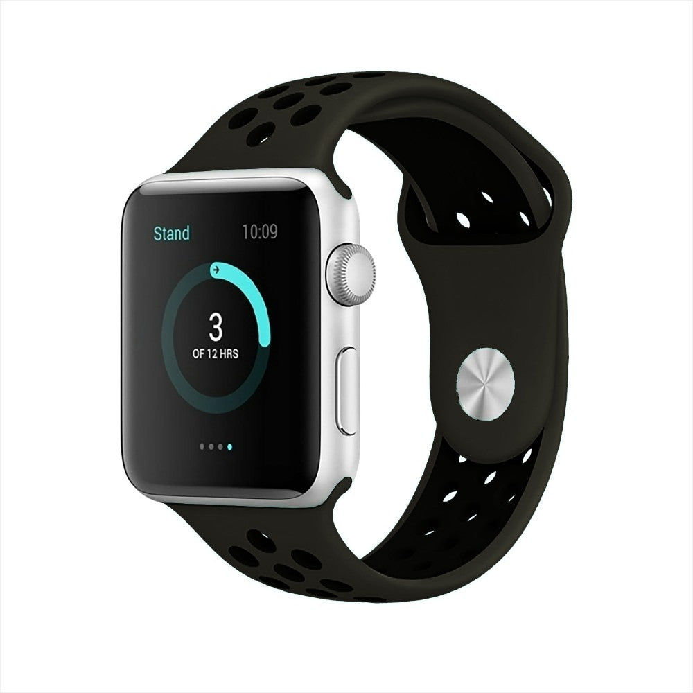 Curea Sport Loop Active - Apple Watch 1/2/3/4/5/6/7/8/9/10/11/SE/SE2/SE3/Ultra 1/Ultra 2/Ultra 3 - 42/44/45/46/49 MM - M/L - Army Green/Black