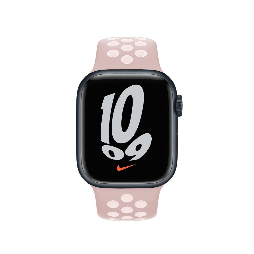 Curea Sport Loop Active - Apple Watch 1/2/3/4/5/6/7/8/9/10/11/SE/SE2/SE3/Ultra 1/Ultra 2/Ultra 3 - 42/44/45/46/49 MM - M/L - Light Pink/White