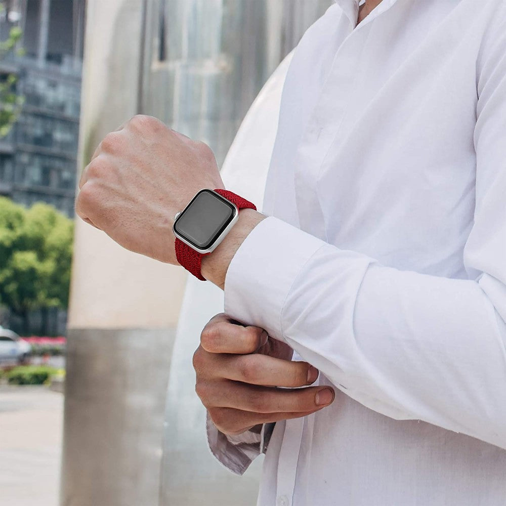 Curea Braided Breeze - Apple Watch 1/2/3/4/5/6/7/8/9/10/11/SE/SE2/SE3/Ultra 1/Ultra 2/Ultra 3 - 42/44/45/46/49 MM - S - Red