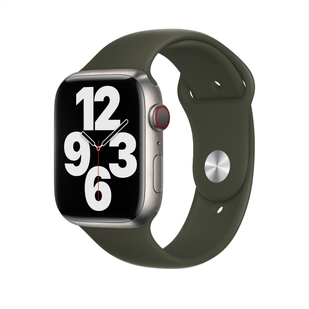 Curea Silicone Sport - Apple Watch 1/2/3/4/5/6/7/8/9/10/11/SE/SE2/SE3/Ultra 1/Ultra 2/Ultra 3 - 42/44/45/46/49 MM - S/M - Webster Green
