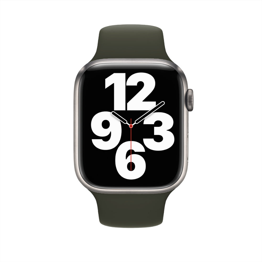 Curea Silicone Sport - Apple Watch 1/2/3/4/5/6/7/8/9/10/11/SE/SE2/SE3/Ultra 1/Ultra 2/Ultra 3 - 42/44/45/46/49 MM - S/M - Webster Green