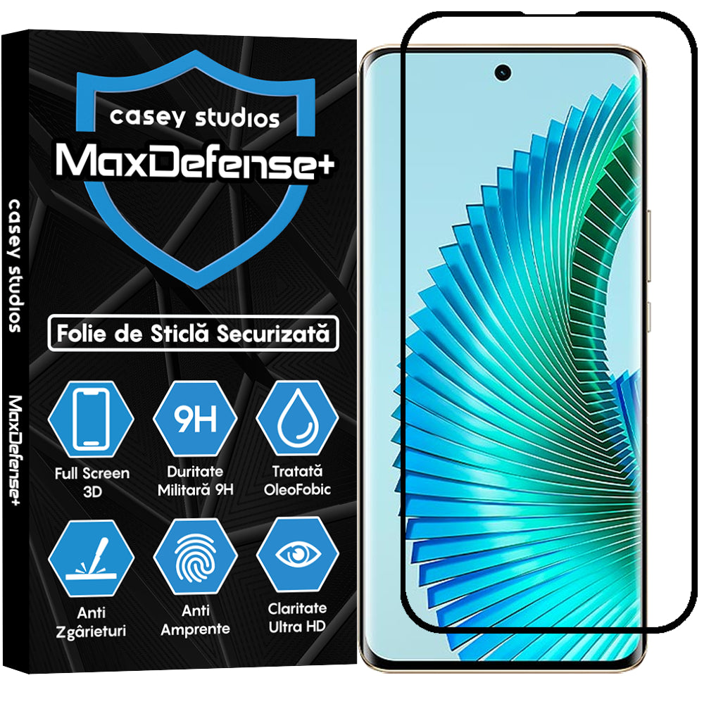 Folie Sticla MaxDefense+ - Honor Magic 6 Lite - Negru