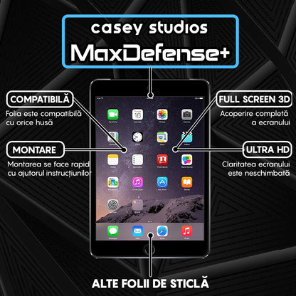Folie Sticla MaxDefense+ - iPad Mini 2 (2013) 7.9" - Clear