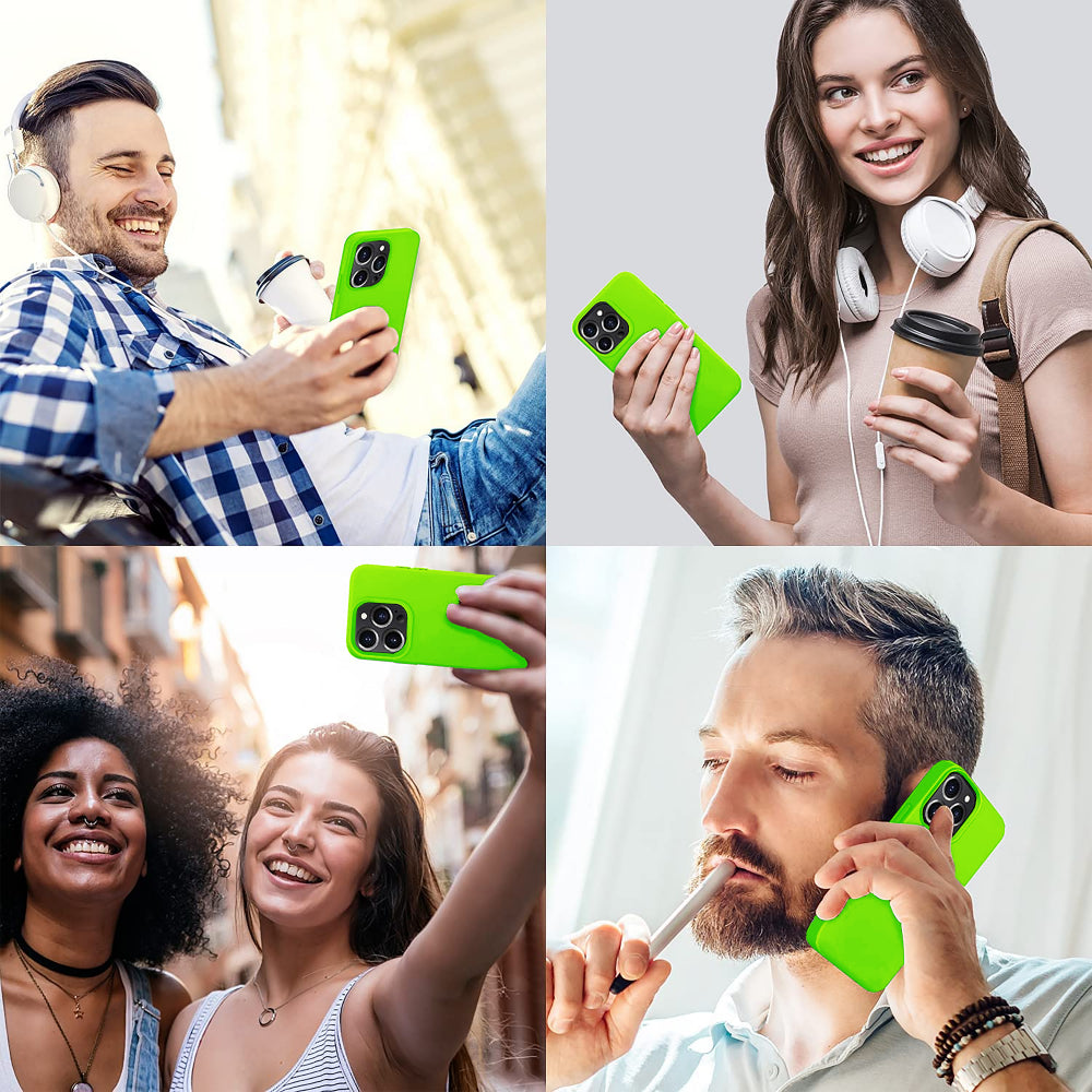 Soft Silicone Case - iPhone 12/12 Pro - Neon Green