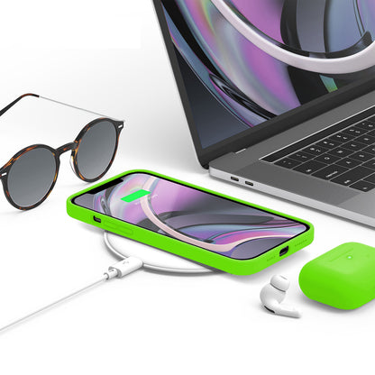 Husa Soft Silicone - iPhone 12 Mini - Neon Green