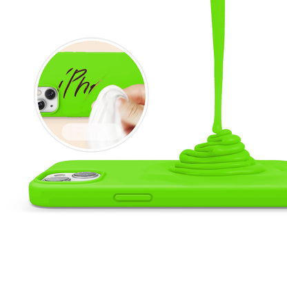 Soft Silicone Case - iPhone 13 Mini - Neon Green