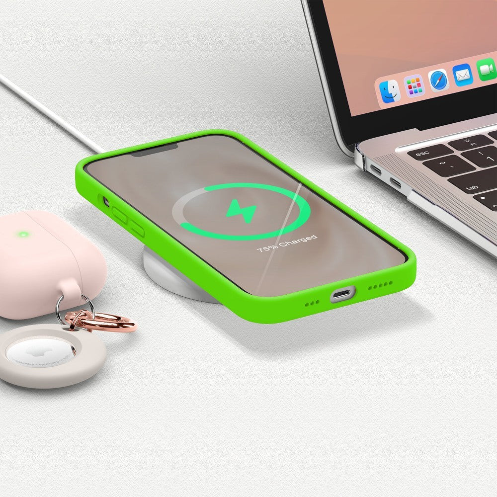 Husa Soft Silicone - iPhone 13 Pro - Neon Green
