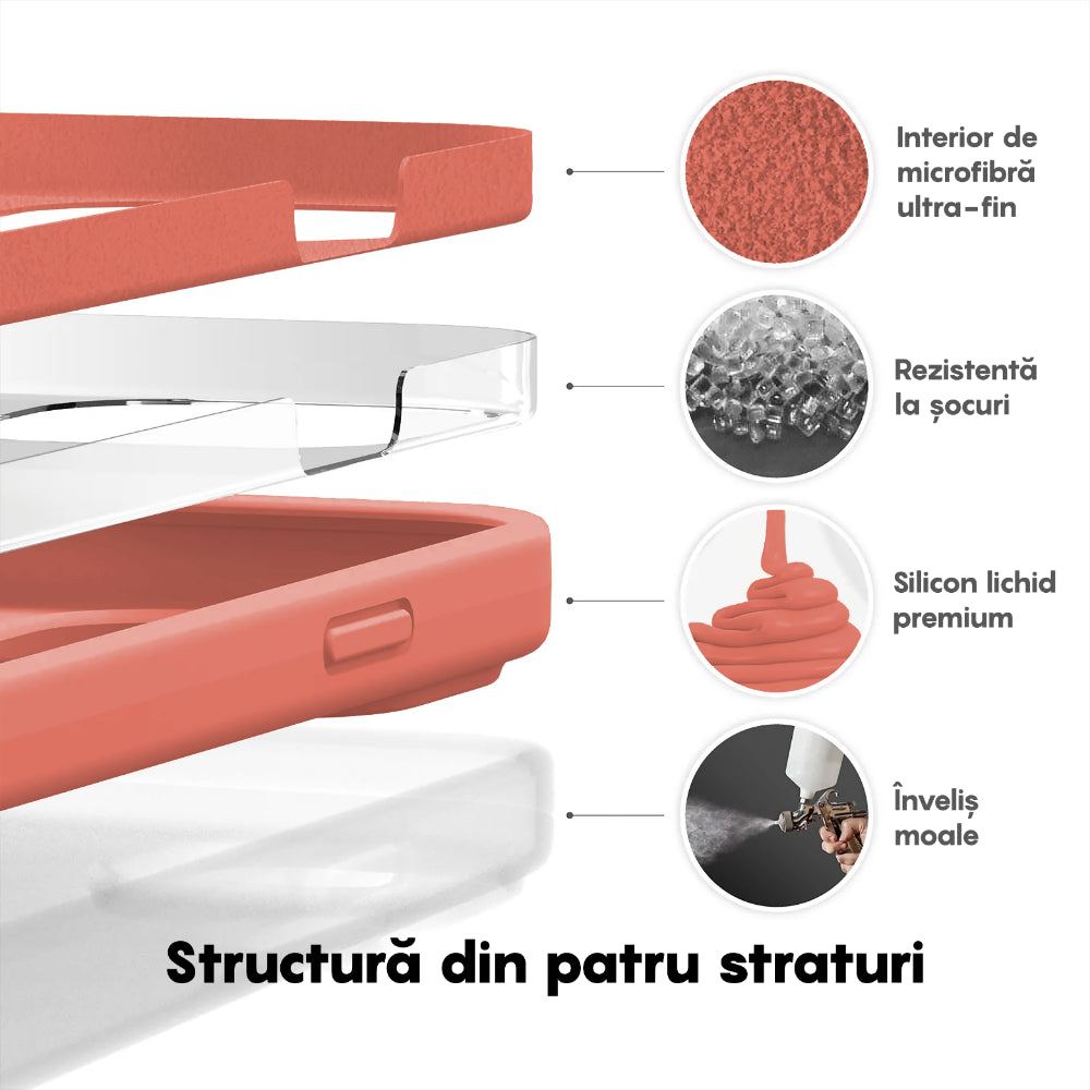 Husa Soft Silicone - iPhone 14 - Flamingo