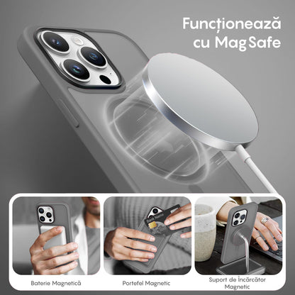 Husa MagSafe - iPhone 12/12 Pro - Light Grey