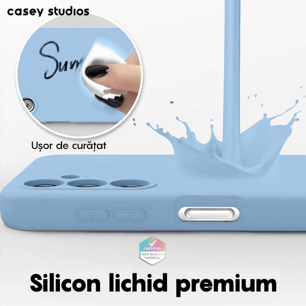 Husa Soft Silicone - Samsung Galaxy A14 4G/5G - Light Blue