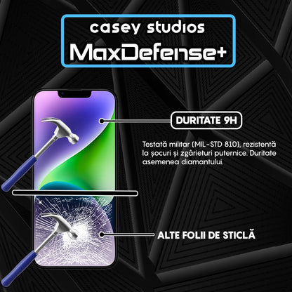 3x MaxDefense+ Glass Screen Protector Pack - iPhone 11 Pro Max - Black