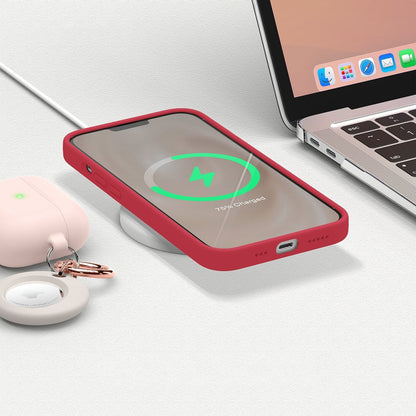 Soft Silicone Case - iPhone 13 Pro Max - Light Red