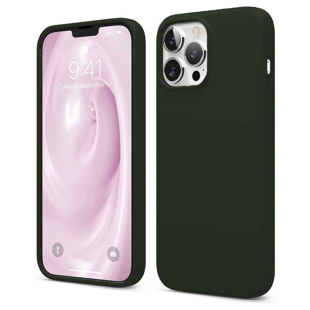 Soft Silicone Case - iPhone 13 Pro Max - Dark Marine Green
