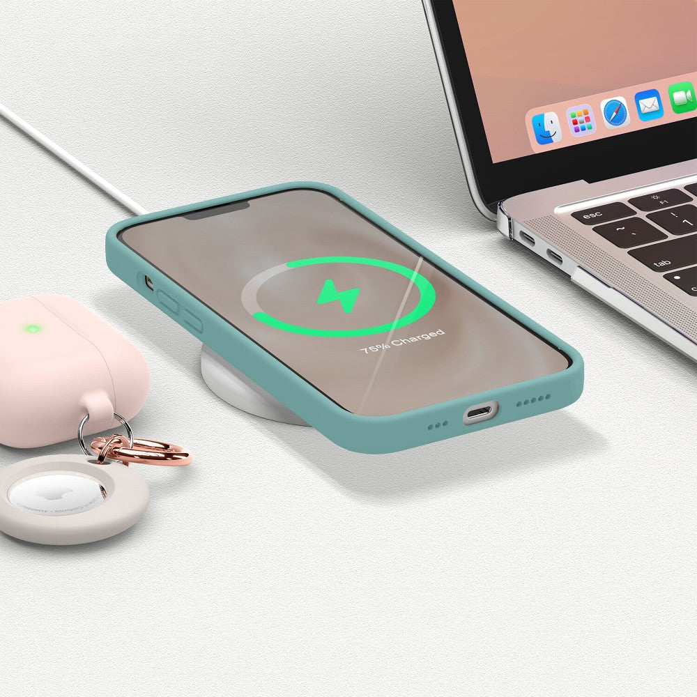 Soft Silicone Case - iPhone 13 Pro Max - Marine Green