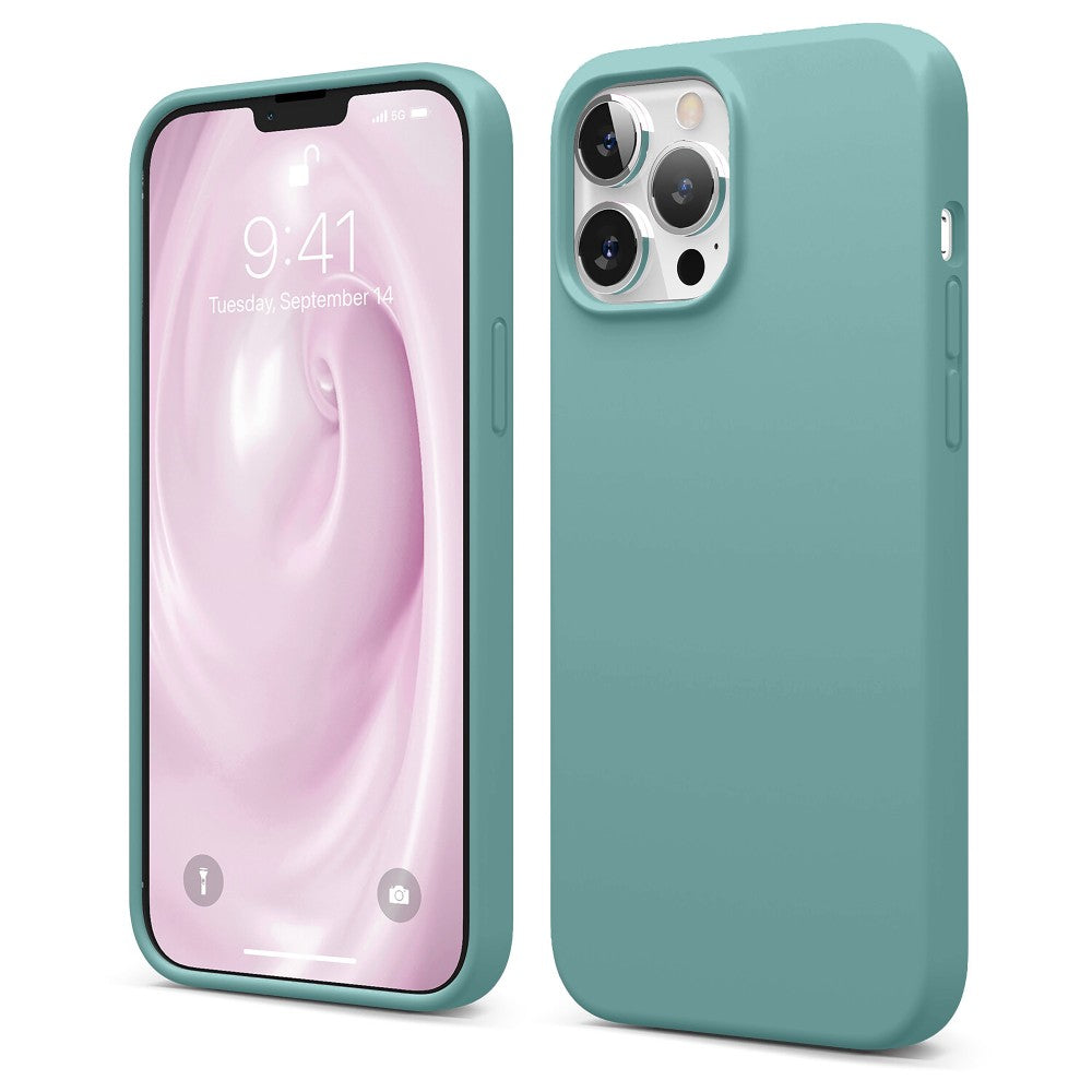 Soft Silicone Case - iPhone 13 Pro Max - Marine Green