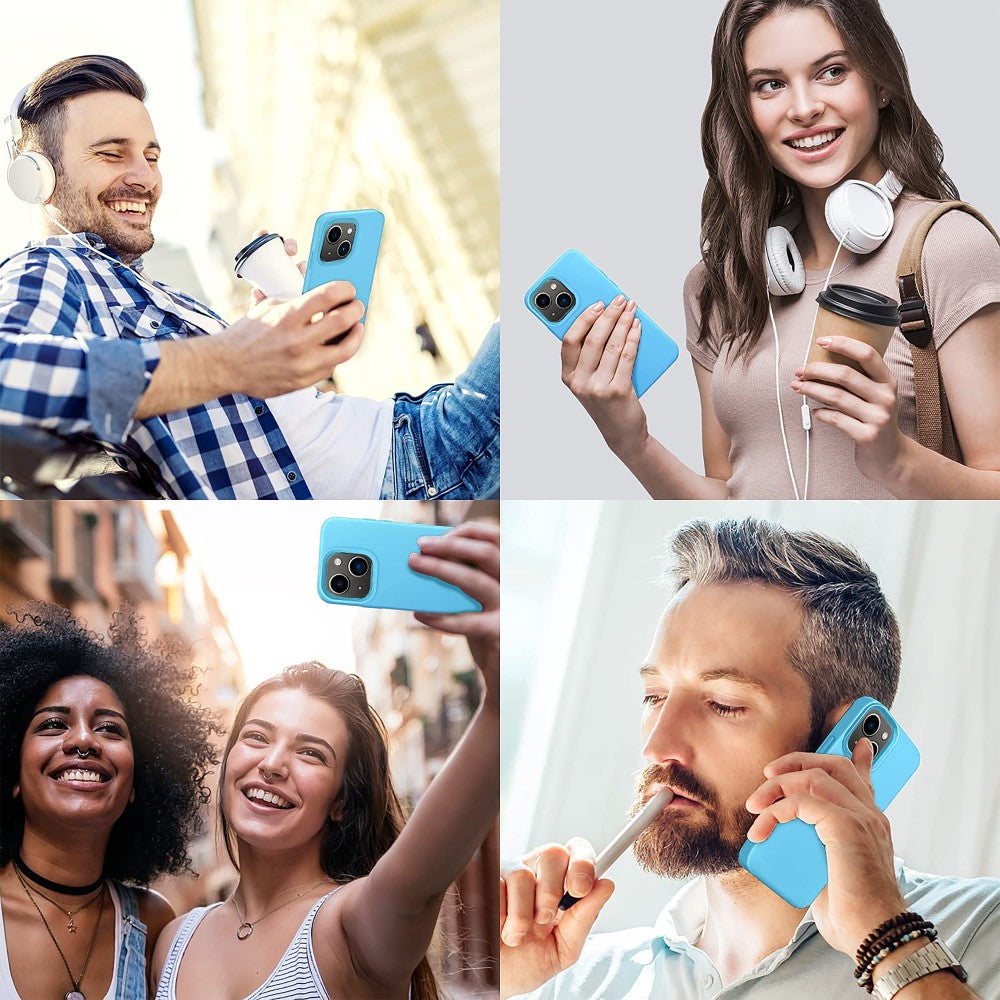 Soft Silicone Case - iPhone 13 - Acid Blue
