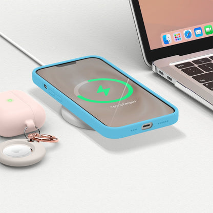 Soft Silicone Case - iPhone 13 - Acid Blue