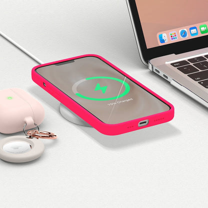 Soft Silicone Case - iPhone 13 Mini - Neon Pink