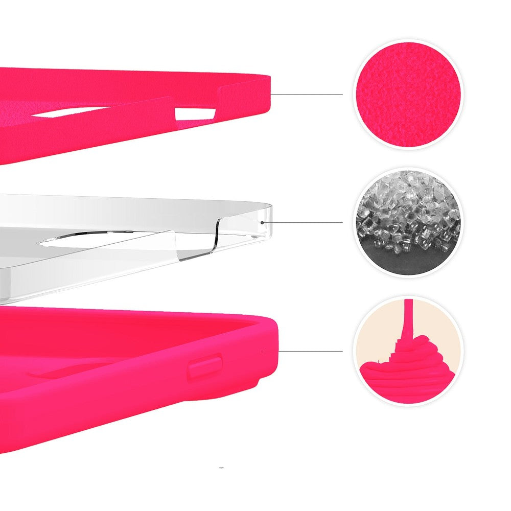 Soft Silicone Case - iPhone 13 Mini - Neon Pink