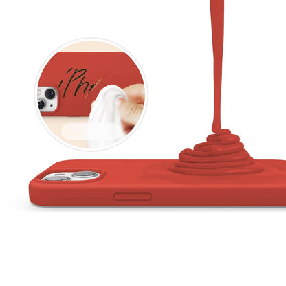 Husa Soft Silicone - iPhone 13 Mini - Orange