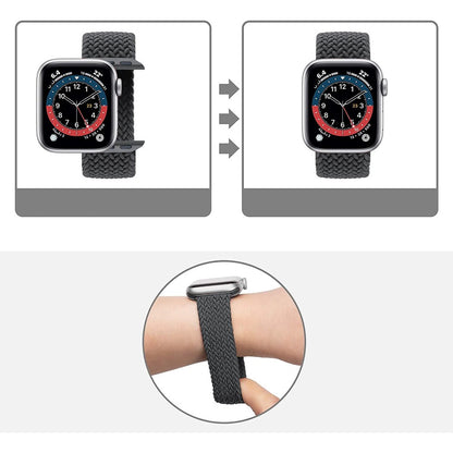 Curea Braided Breeze - Apple Watch 1/2/3/4/5/6/7/8/9/10/11/SE/SE2/SE3 - 38/40/41/42 MM - XXS - Space Gray