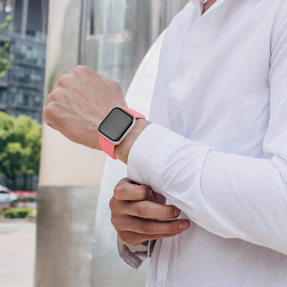 Curea Braided Breeze - Apple Watch 1/2/3/4/5/6/7/8/9/10/11/SE/SE2/SE3/Ultra 1/Ultra 2/Ultra 3 - 42/44/45/46/49 MM - XS - Pink