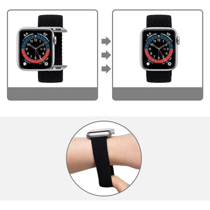 Braided Breeze Strap - Apple Watch 1/2/3/4/5/6/7/8/9/10/11/SE/SE2/SE3/Ultra 1/Ultra 2/Ultra 3 - 42/44/45/46/49 MM - XS - Black