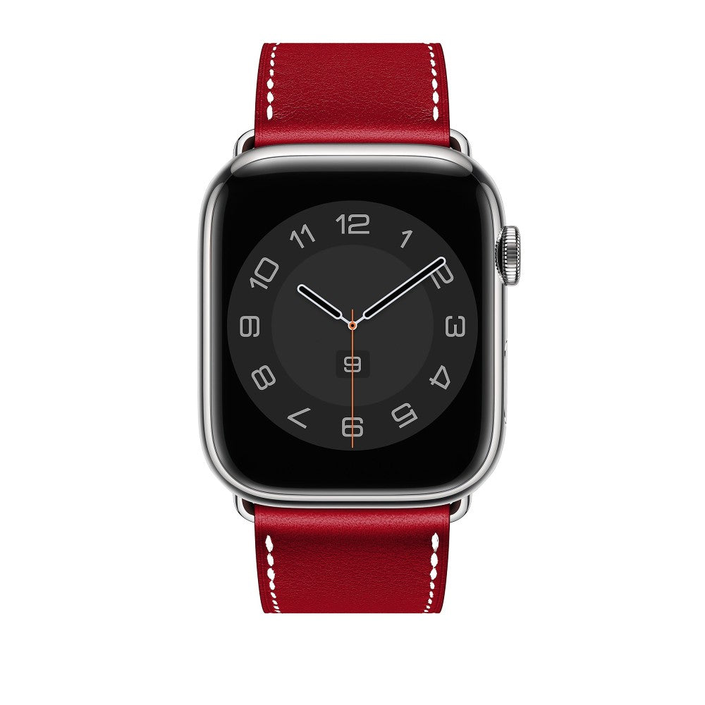 Curea Leather Elegance - Apple Watch 1/2/3/4/5/6/7/8/9/10/11/SE/SE2/SE3 - 38/40/41/42 MM - Red