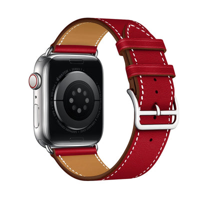 Leather Elegance Strap - Apple Watch 1/2/3/4/5/6/7/8/9/10/11/SE/SE2/SE3 - 38/40/41/42 MM - Red