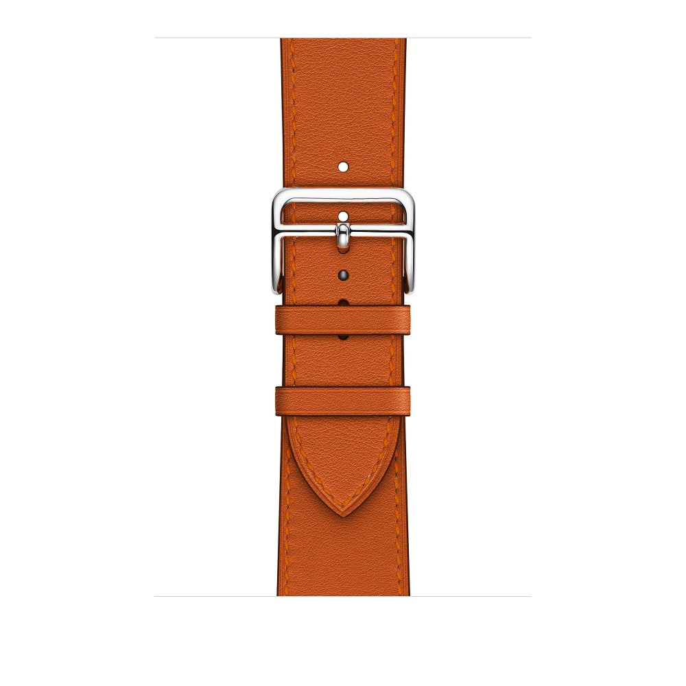 Curea Leather Elegance - Apple Watch 1/2/3/4/5/6/7/8/9/10/11/SE/SE2/SE3 - 38/40/41/42 MM - Orange