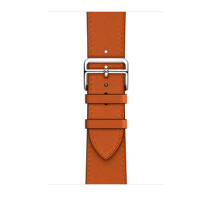Leather Elegance Strap - Apple Watch 1/2/3/4/5/6/7/8/9/10/11/SE/SE2/SE3 - 38/40/41/42 MM - Orange
